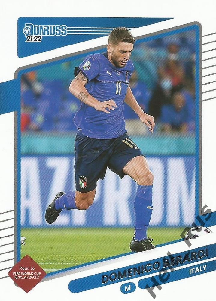 Футбол Карточка Domenico Berardi/Доменико Берарди (Италия, Сассуоло) 2022 Panini