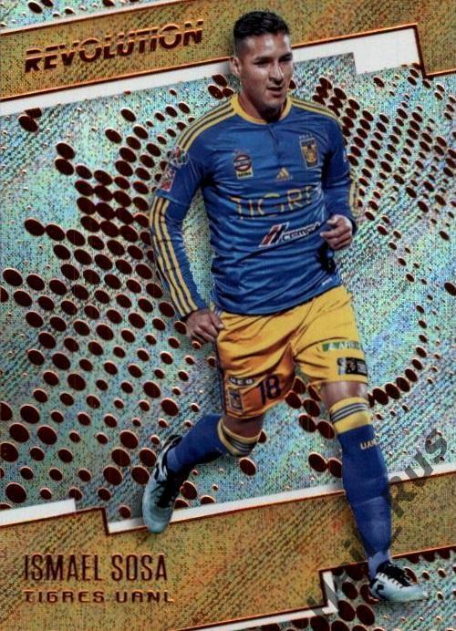 Футбол. Карточка Ismael Sosa/Исмаэль Соса (Tigres UANL/Тигрес УАНЛ) Panini 2017