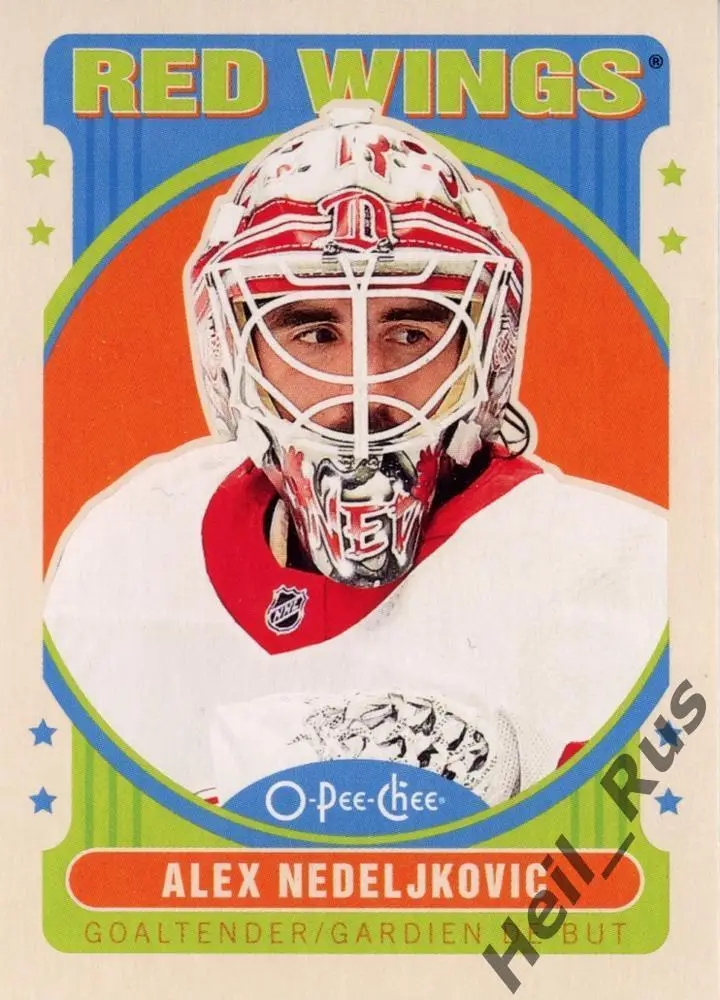 Карточка Alex Nedeljkovic/Алекс Неделькович Detroit Red Wings/Детройт НХЛ/NHL