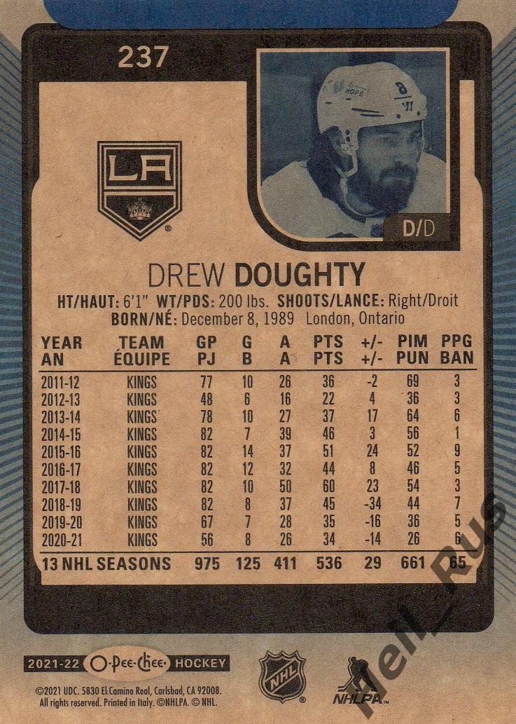 Карточка Drew Doughty/Дрю Даути (Los Angeles Kings/Лос-Анджелес Кингз) НХЛ/NHL 1