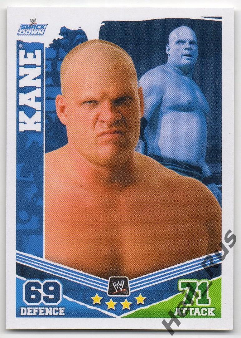 Реслинг/Wrestling. Карточка Kane/Кейн, 2010 TOPPS Slam Attax Mayhem