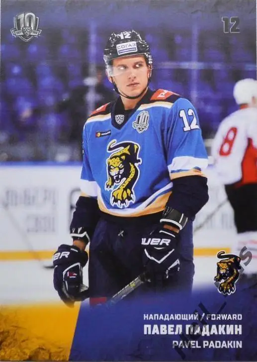 Хоккей. Карточка Павел Падакин (ХК Сочи) КХЛ/KHL сезон 2017/18 SeReal