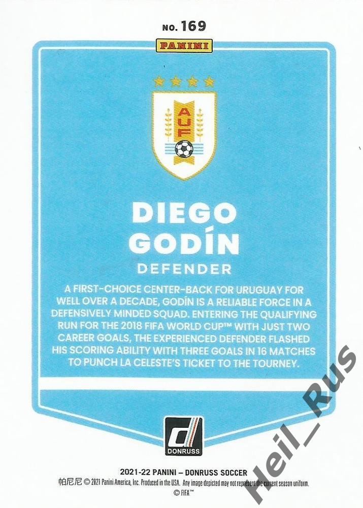 Карточка Diego Godin/Диего Годин Уругвай/Атлетико Мадрид/Интер/Вильярреал Panini 1