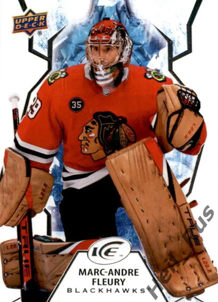 Карточка Marc-Andre Fleury/Марк-Андре Флери (Chicago Blackhawks/Чикаго) НХЛ/NHL