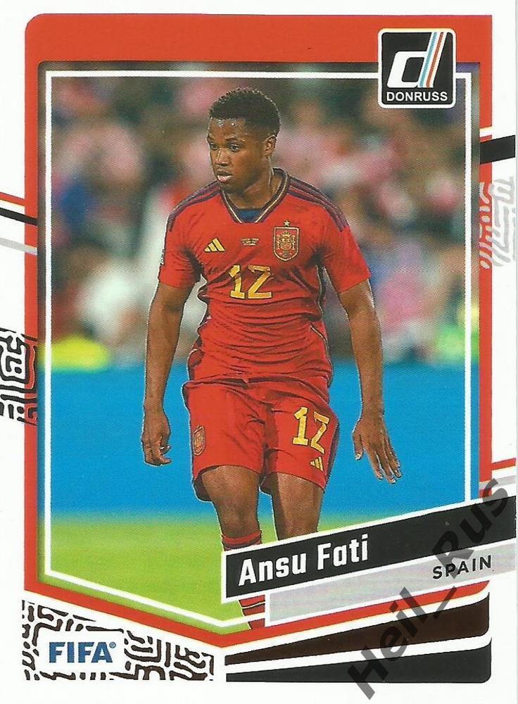 Футбол. Карточка Ansu Fati/Ансу Фати (Испания, Барселона) Panini/Панини 2023/24