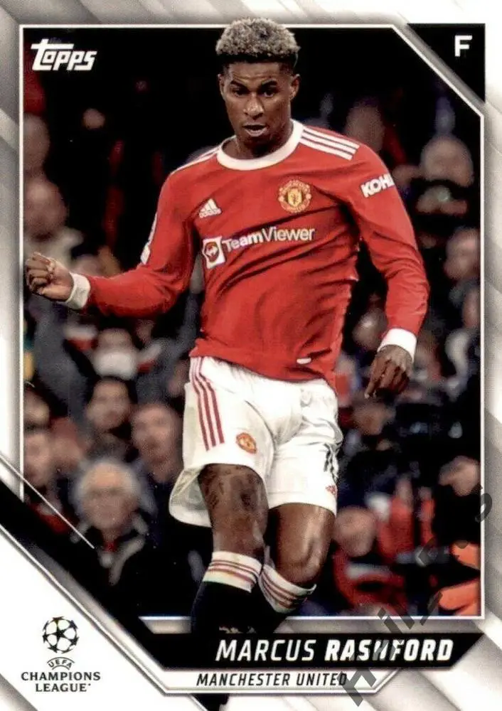 Футбол. Карточка Маркус Рашфорд (Манчестер Юнайтед) Лига Чемпионов 2021-22 TOPPS