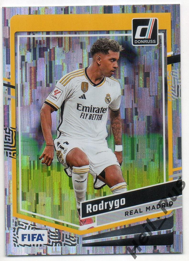 Футбол; Карточка Rodrygo/Родриго (Реал Мадрид, Сантос) Panini/Панини 2023-24