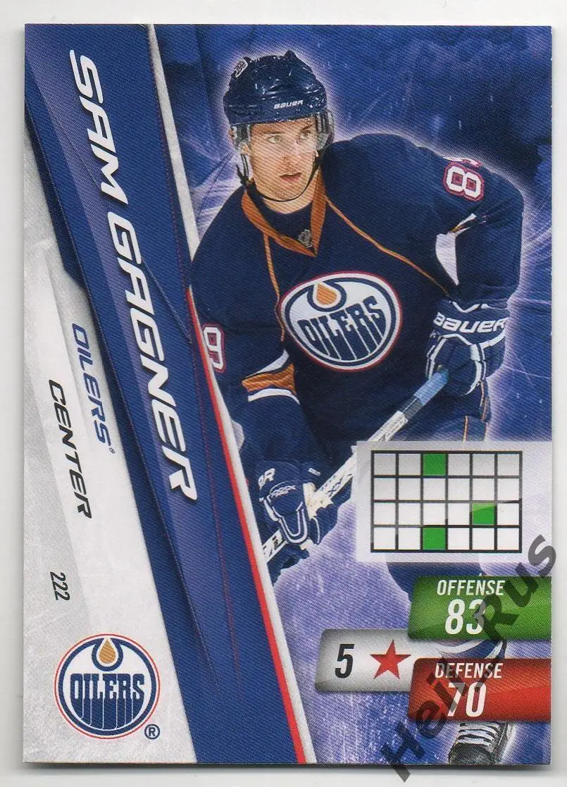 Хоккей Карточка Sam Gagner/Сэм Ганье (Edmonton Oilers / Эдмонтон Ойлерз) НХЛ/NHL