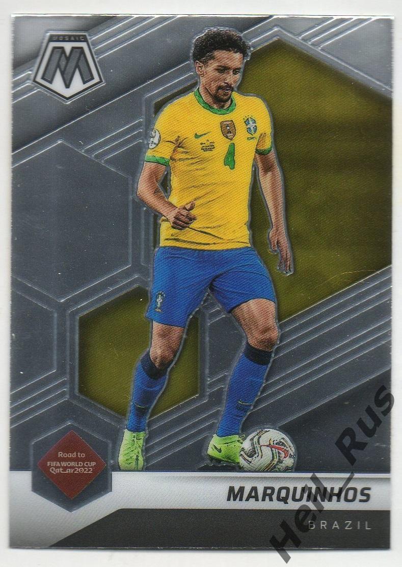 Футбол. Карточка Marquinhos/Маркиньос Бразилия, Пари Сен-Жермен/ПСЖ 2022 Panini