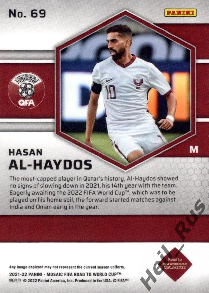 Футбол. Карточка Hasan Al-Haydos/Хасан Аль-Хайдос (Катар) 2022 Panini/Панини 1