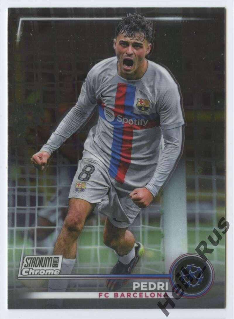 Футбол; Карточка Pedri/Педри FC Barcelona/Барселона Лига Чемпионов 2022-23 TOPPS