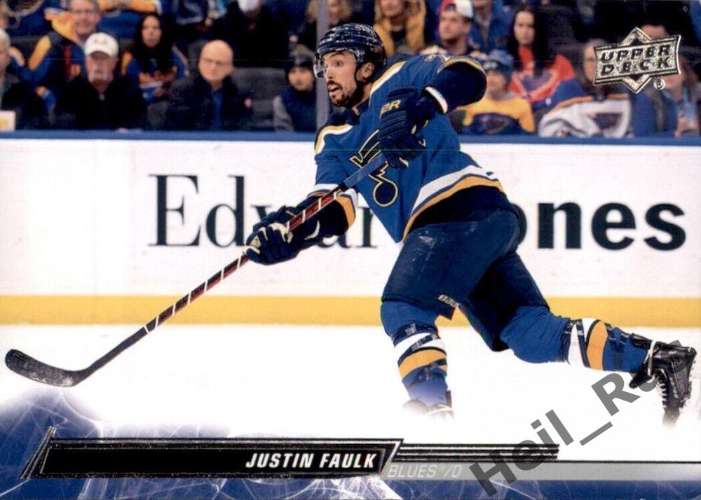 Хоккей Карточка Justin Faulk/Джастин Фолк St. Louis Blues/Сент-Луис Блюз НХЛ/NHL