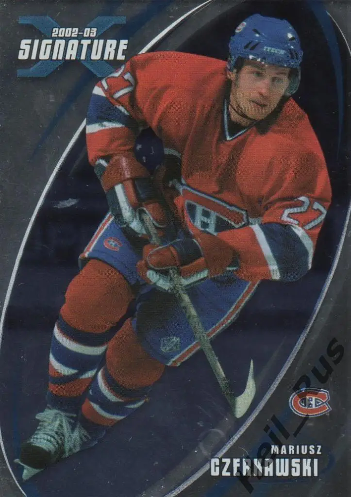 Карточка Mariusz Czerkawski/Мариуш Черкавски Montreal Canadiens/Монреаль НХЛ/NHL