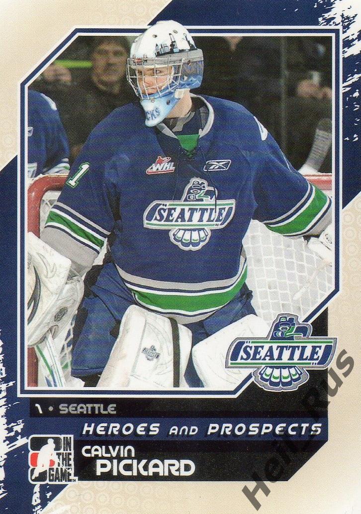 Хоккей. Карточка Calvin Pickard/Кэлвин Пикар (Seattle Thunderbirds) НХЛ/NHL, CHL