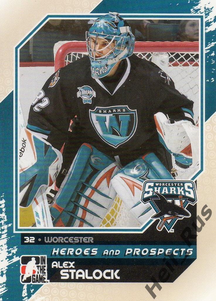 Хоккей. Карточка Alex Stalock/Алекс Стэлок (Worcester Sharks/Шаркс) НХЛ/NHL, AHL