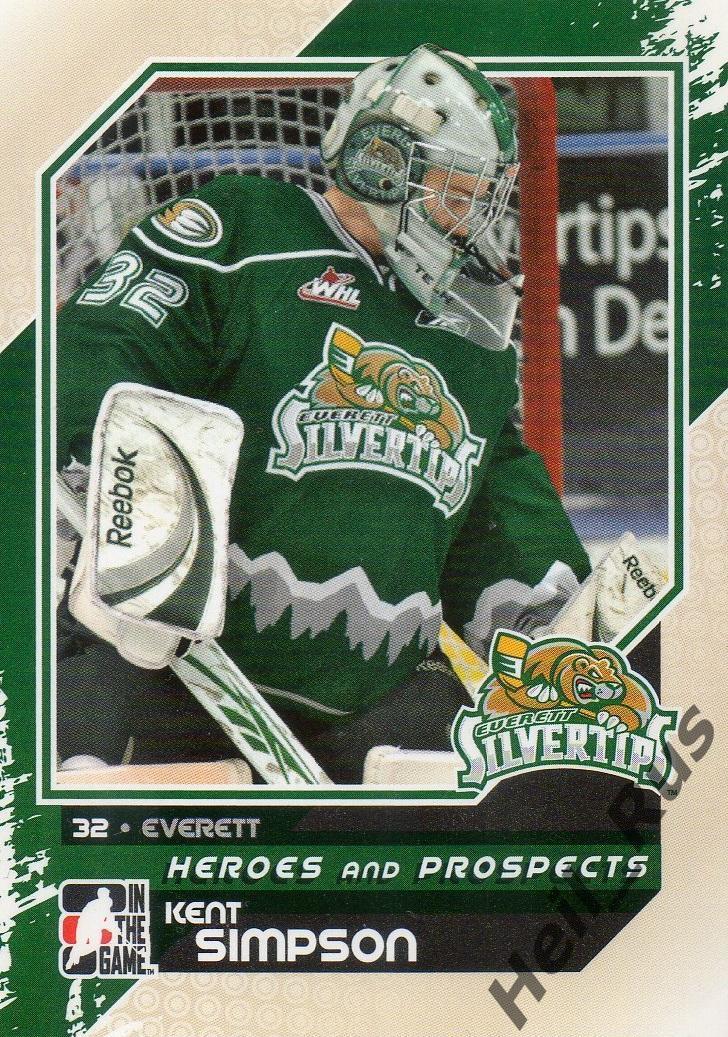 Хоккей. Карточка Kent Simpson/Кент Симпсон (Everett Silvertips) НХЛ/NHL, CHL