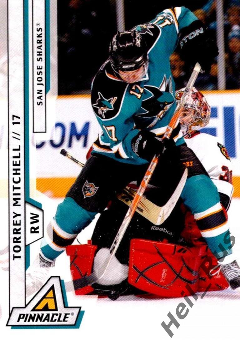 Хоккей. Карточка Torrey Mitchell/Торри Митчелл San Jose Sharks/Сан-Хосе НХЛ/NHL