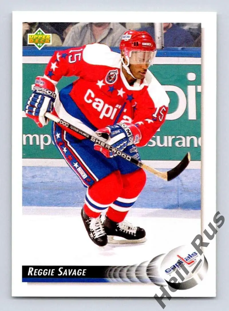 Хоккей Карточка Reggie Savage/Реджи Сэвидж Washington Capitals/Вашингтон НХЛ/NHL