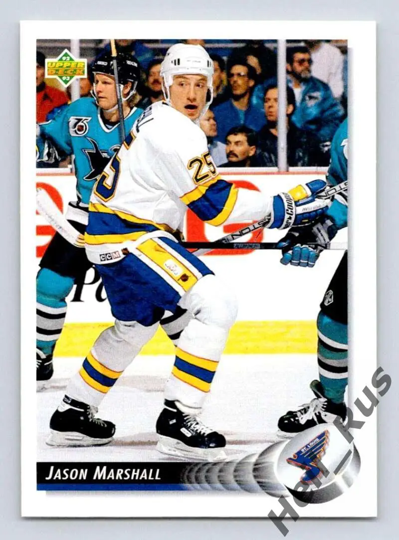 Хоккей Карточка Jason Marshall/Джейсон Маршалл St. Louis Blues/Сент-Луис НХЛ/NHL
