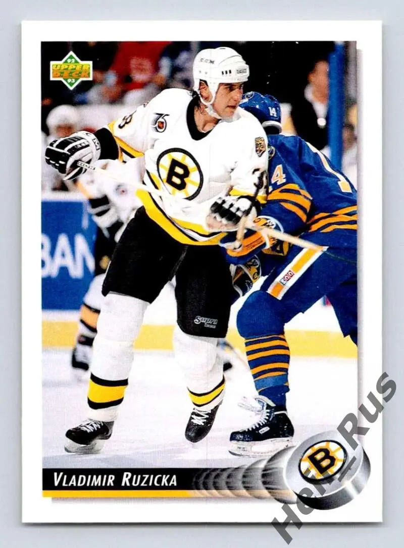 Хоккей. Карточка Vladimir Ruzicka/Владимир Ружичка Boston Bruins/Бостон НХЛ/NHL