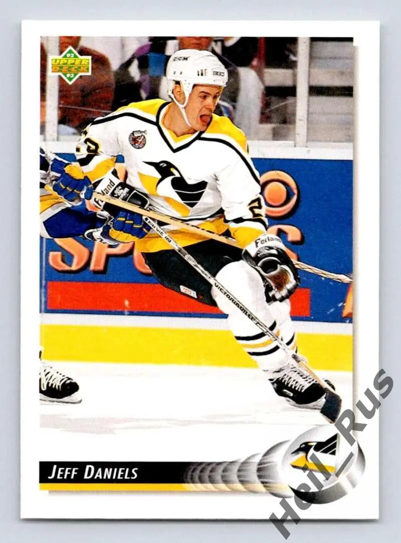 Хоккей Карточка Jeff Daniels/Джефф Дэниелс Pittsburgh Penguins/Питтсбург НХЛ-NHL