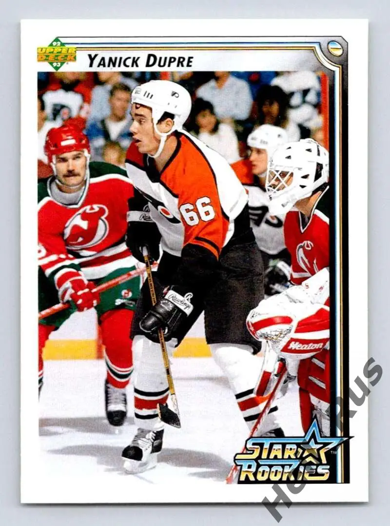 Хоккей. Карточка Yanick Dupre/Яник Дюпре Philadelphia Flyers/Филадельфия НХЛ/NHL