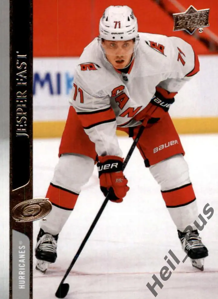 Хоккей. Карточка Jesper Fast/Йеспер Фаст (Carolina Hurricanes/Каролина) НХЛ/NHL