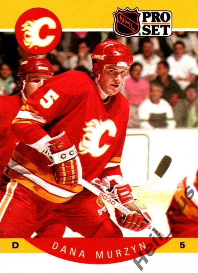 Хоккей. Карточка Dana Murzyn/Дана Мурзин (Calgary Flames/Калгари Флэймз) НХЛ/NHL