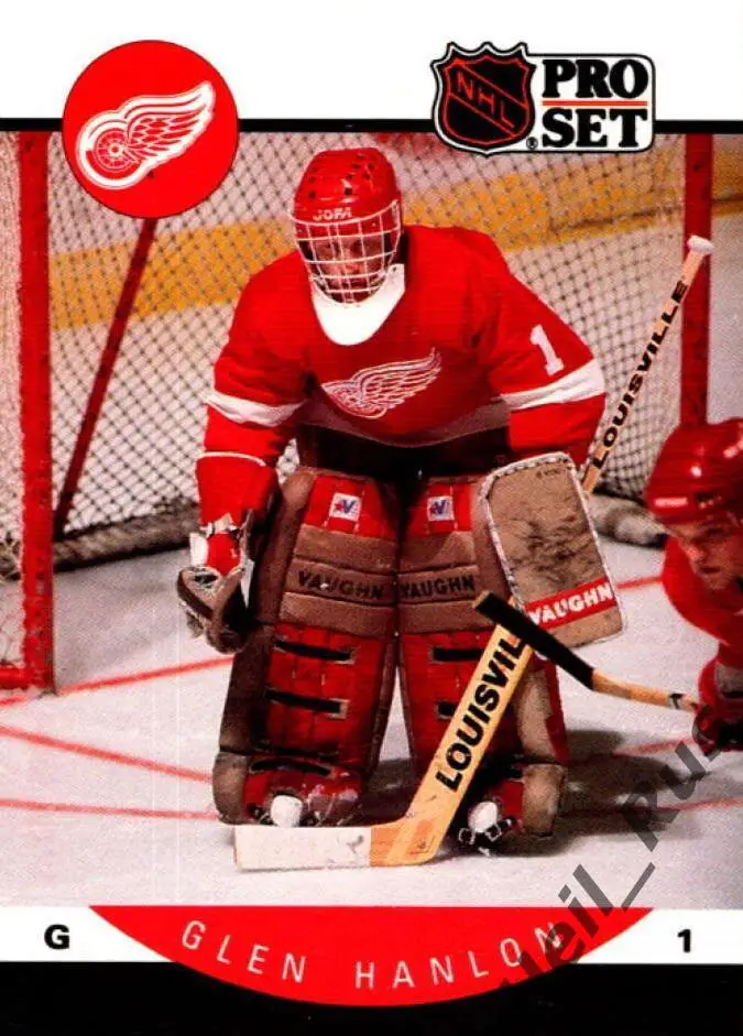Хоккей. Карточка Глен Хэнлон Detroit Red Wings/Детройт, Динамо Минск НХЛ/NHL/КХЛ