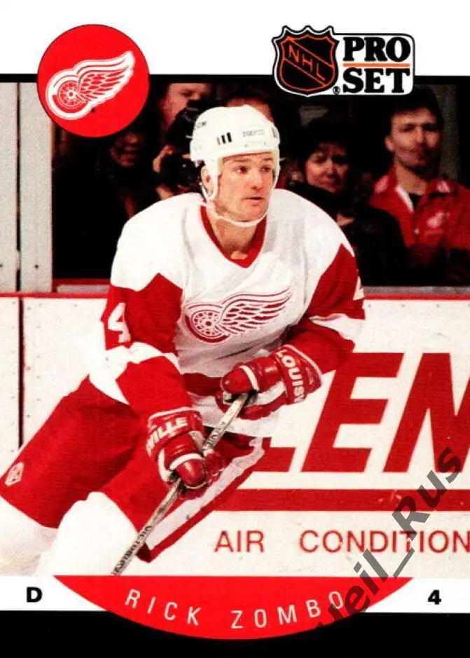 Хоккей Карточка Rick Zombo/Рик Зомбо Detroit Red Wings/Детройт Ред Уингз NHL-НХЛ
