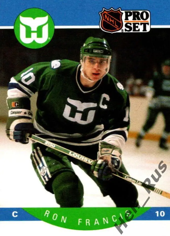 Хоккей. Карточка Ron Francis / Рон Фрэнсис (Hartford Whalers/Хартфорд) НХЛ/NHL