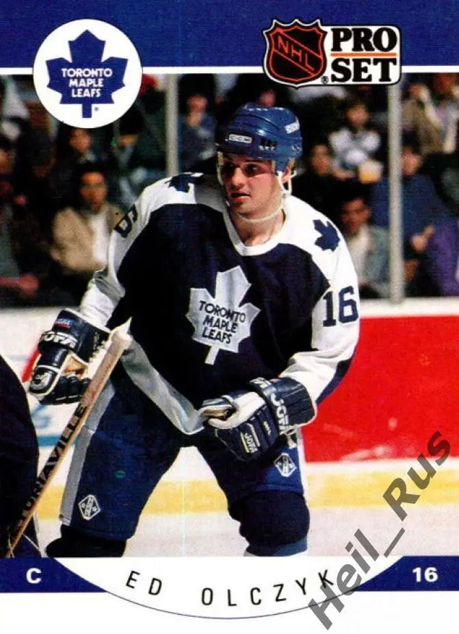 Хоккей. Карточка Ed Olczyk/Эд Ольчик (Toronto Maple Leafs / Торонто) НХЛ/NHL