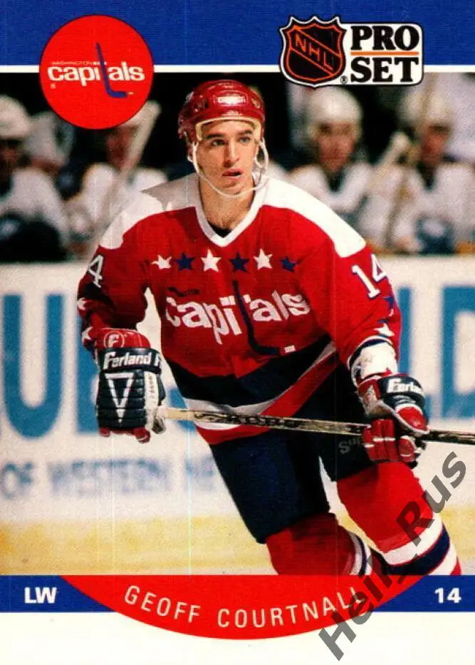Карточка Geoff Courtnall/Джефф Куртнолл (Washington Capitals/Вашингтон) НХЛ/NHL