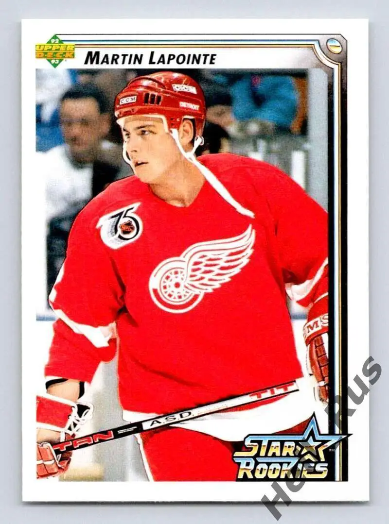 Хоккей Карточка Martin Lapointe/Мартин Лапойнт Detroit Red Wings/Детройт НХЛ/NHL