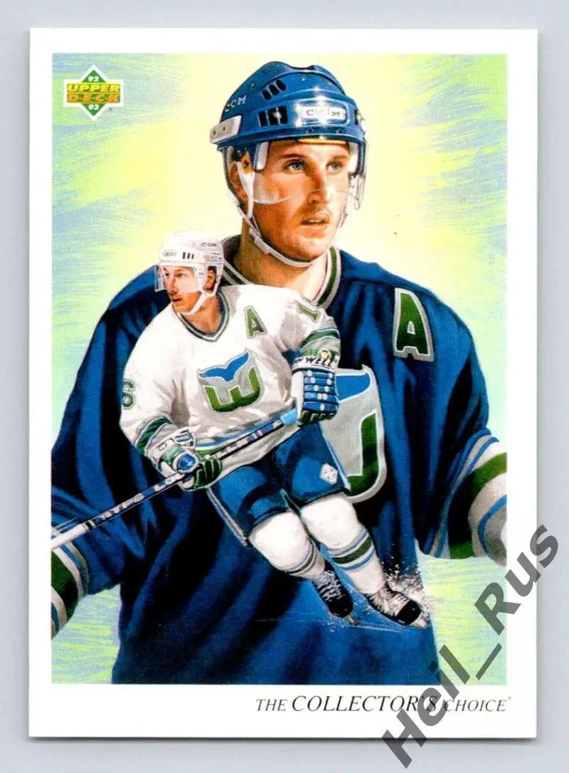 Хоккей; Карточка Pat Verbeek / Пэт Вербик (Hartford Whalers / Хартфорд) НХЛ/NHL