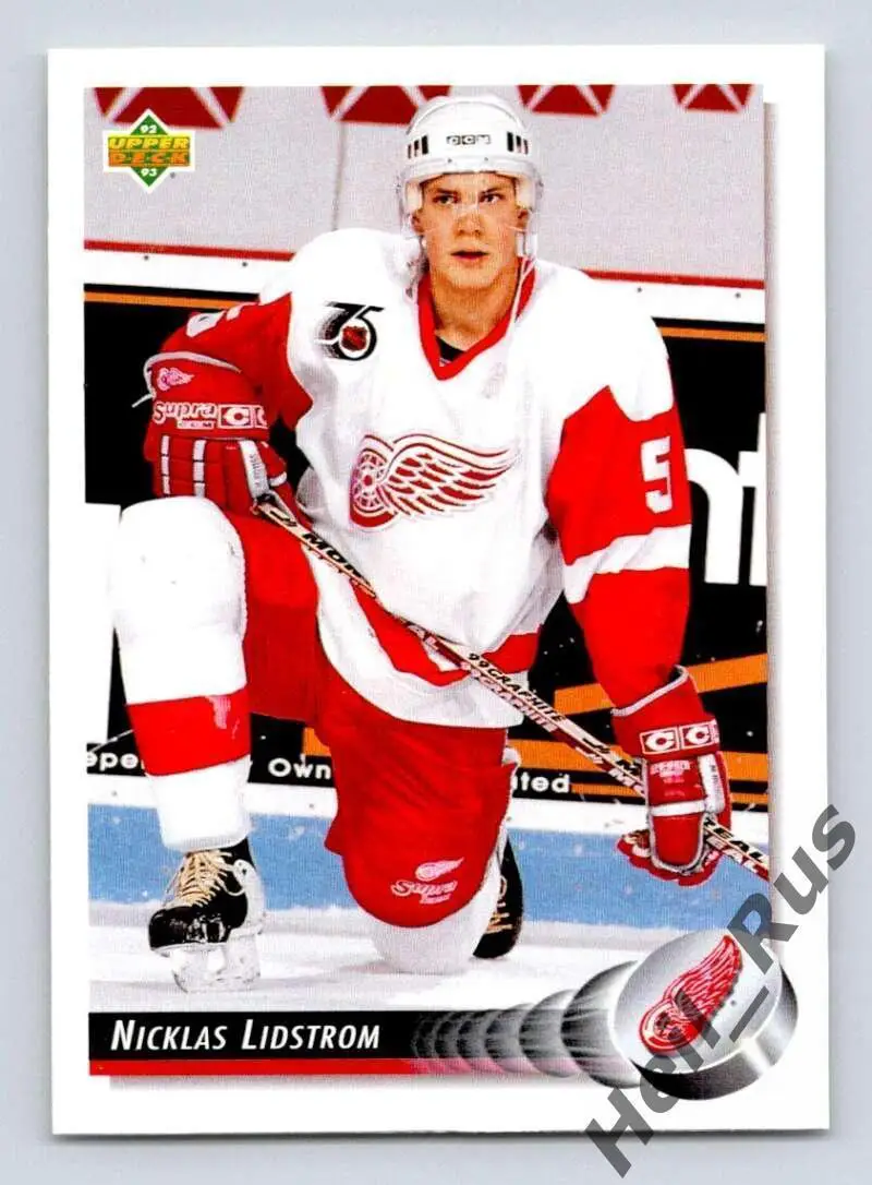 Карточка Nicklas Lidstrom/Никлас Лидстрем (Detroit Red Wings/Детройт) NHL/НХЛ