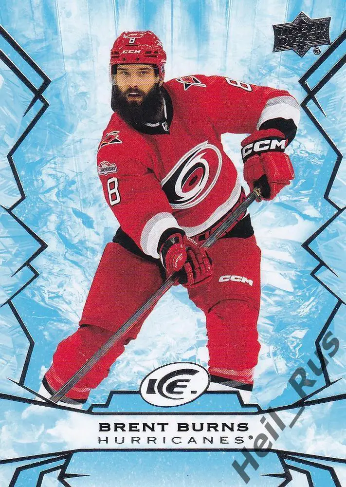 Хоккей. Карточка Brent Burns/Брент Бернс (Carolina Hurricanes/Каролина) НХЛ/NHL