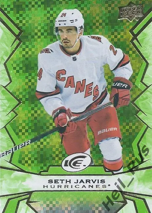Хоккей; Карточка Seth Jarvis/Сет Джарвис (Carolina Hurricanes/Каролина) НХЛ/NHL