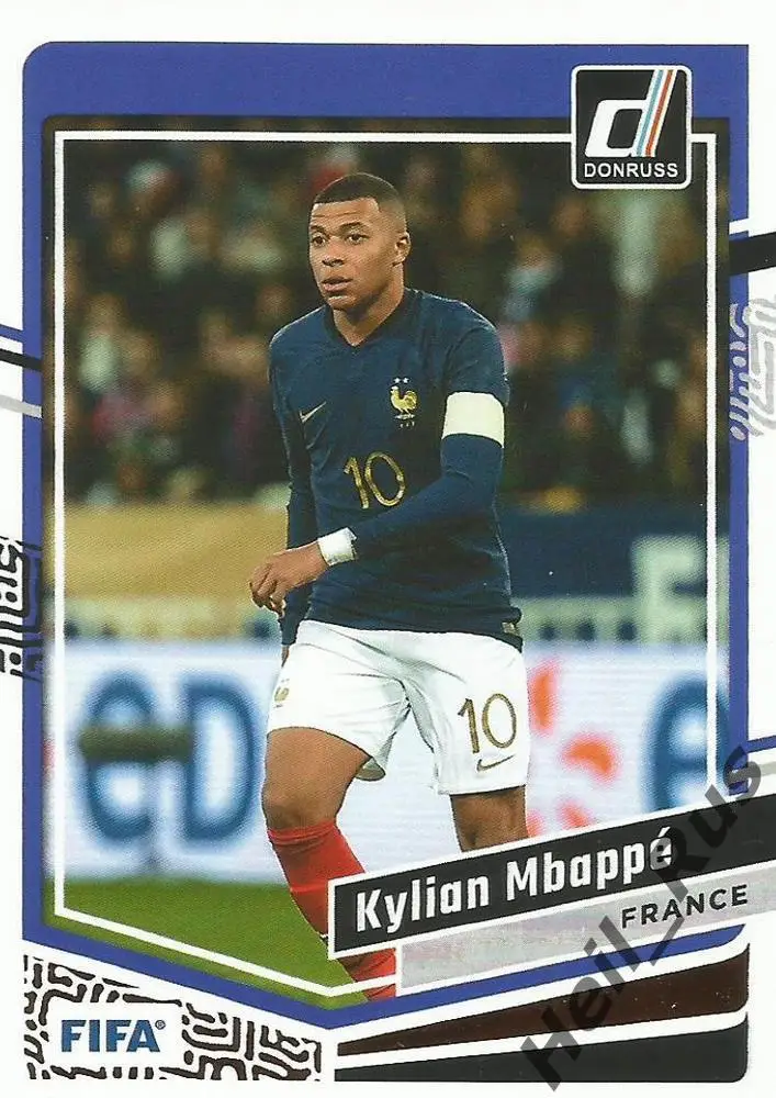 Футбол Карточка Килиан Мбаппе Франция/Пари Сен-Жермен/Реал Мадрид, Монако Panini