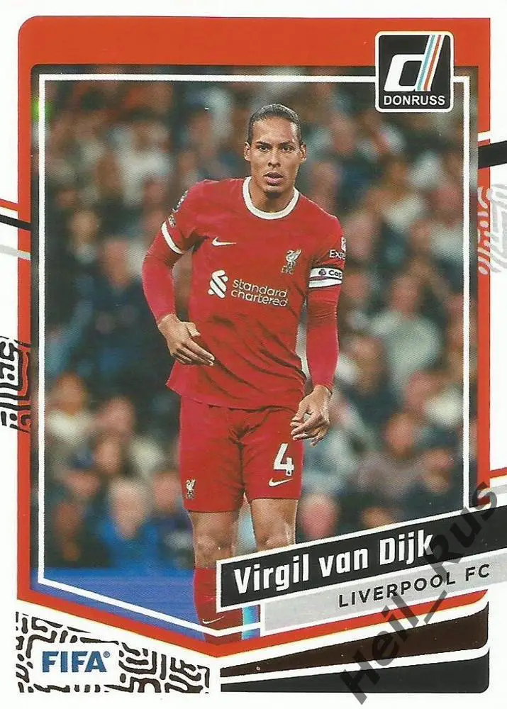 Футбол Карточка Virgil van Dijk/Вирджил ван Дейк (Ливерпуль, Саутгемптон) Panini