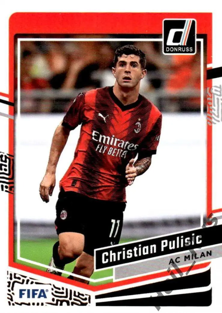 Футбол. Карточка Кристиан Пулишич Милан, Боруссия Дортмунд, Челси Panini 2023/24