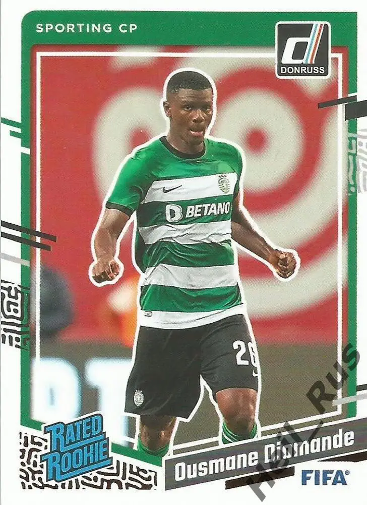 Футбол Карточка Ousmane Diomande/Усман Дьоманде Спортинг Лиссабон Panini 2023/24