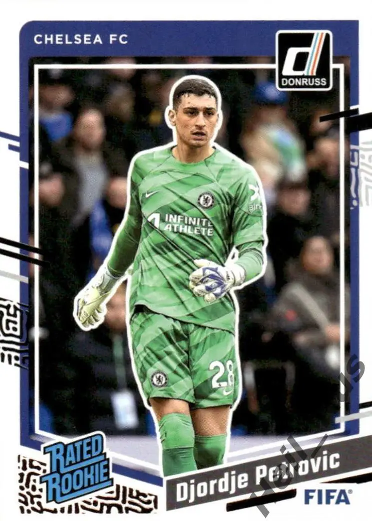 Футбол Карточка Djordje Petrovic/Джордже Петрович Челси, Страсбур Panini 2023/24