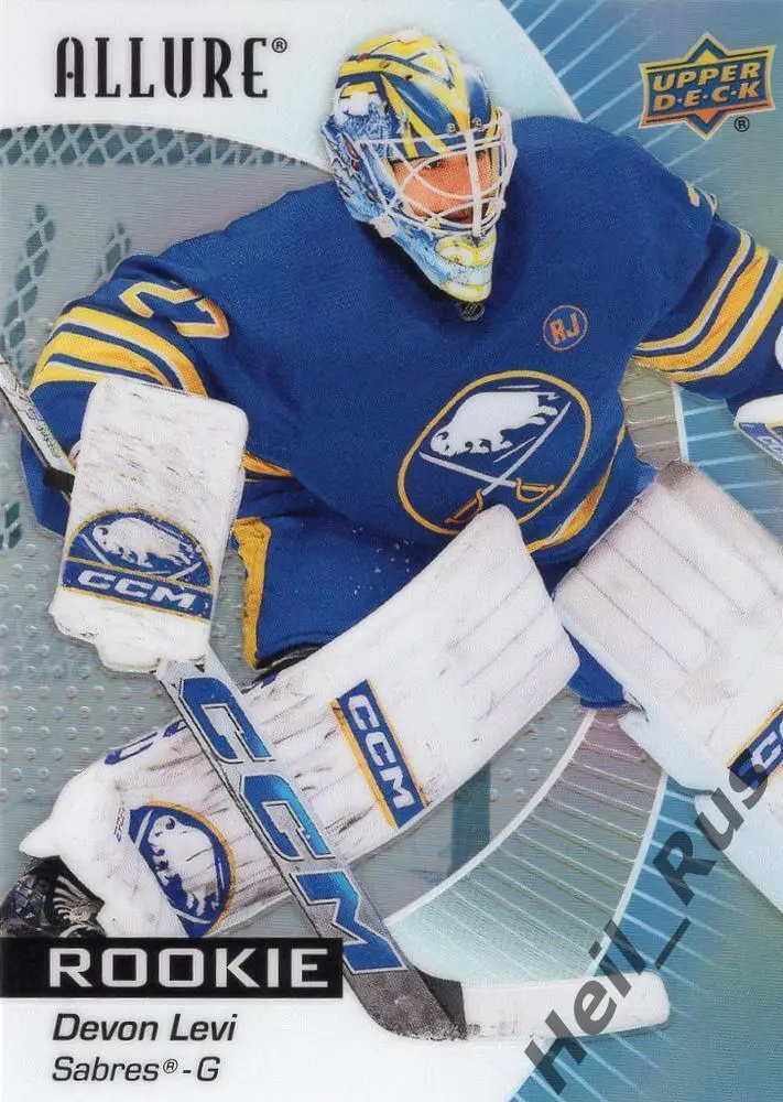 Хоккей. Карточка Devon Levi/Девон Леви (Buffalo Sabres/Баффало Сейбрз) НХЛ/NHL