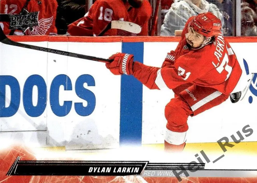 Хоккей; Карточка Dylan Larkin/Дилан Ларкин (Detroit Red Wings/Детройт) НХЛ / NHL