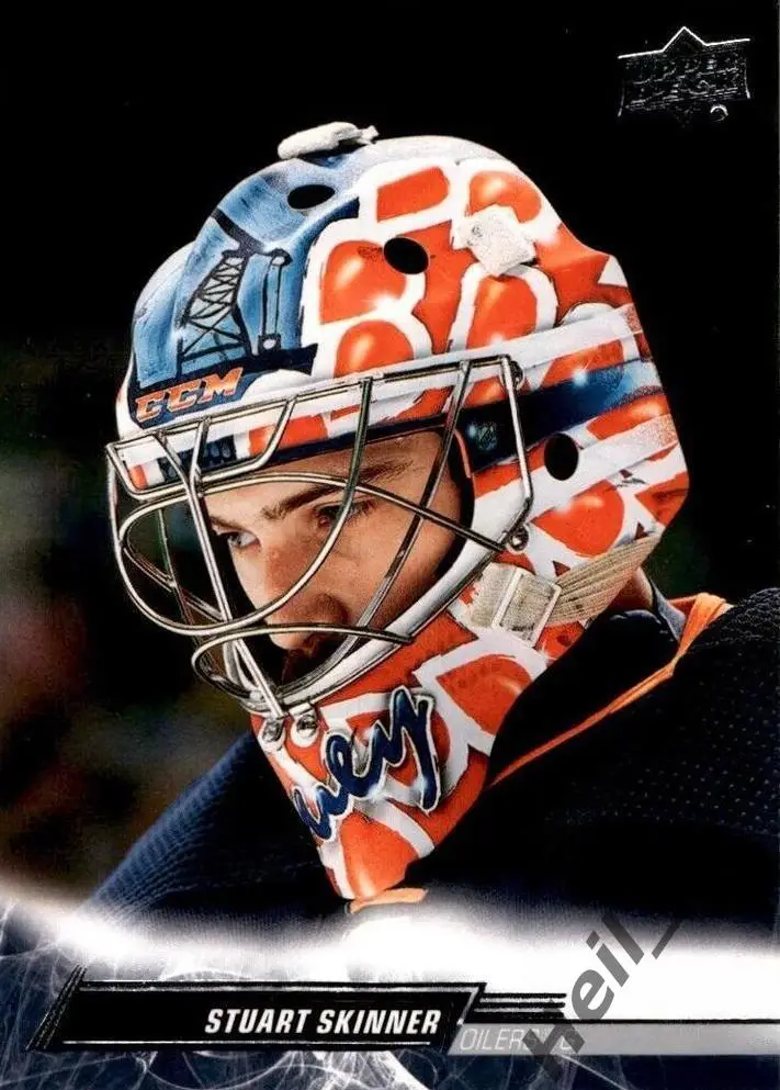 Хоккей. Карточка Stuart Skinner/Стюарт Скиннер Edmonton Oilers/Эдмонтон НХЛ/NHL