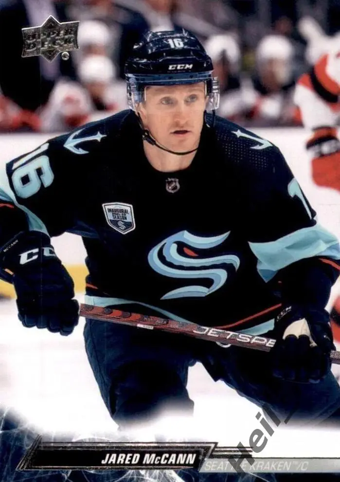 Хоккей. Карточка Jared McCann/Джаред Макканн Seattle Kraken/Сиэтл Кракен НХЛ/NHL