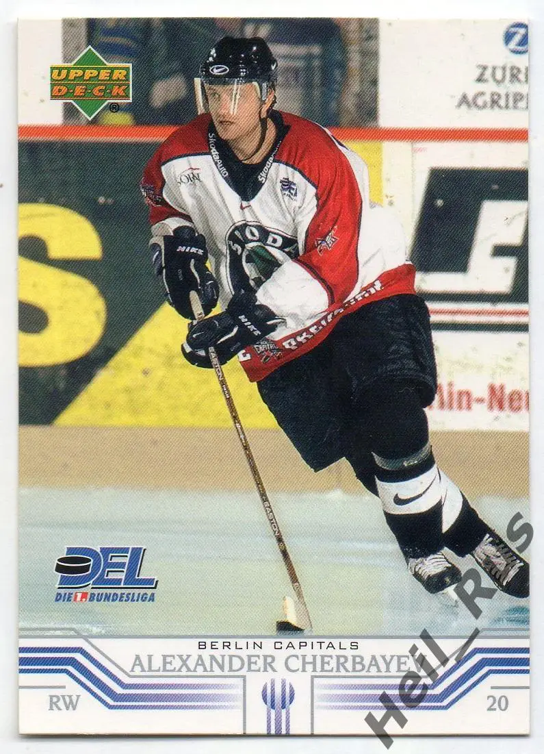 Карточка Александр Чербаев Berlin Capitals, Химик/Сибирь/Ак Барс, СКА, Молот DEL
