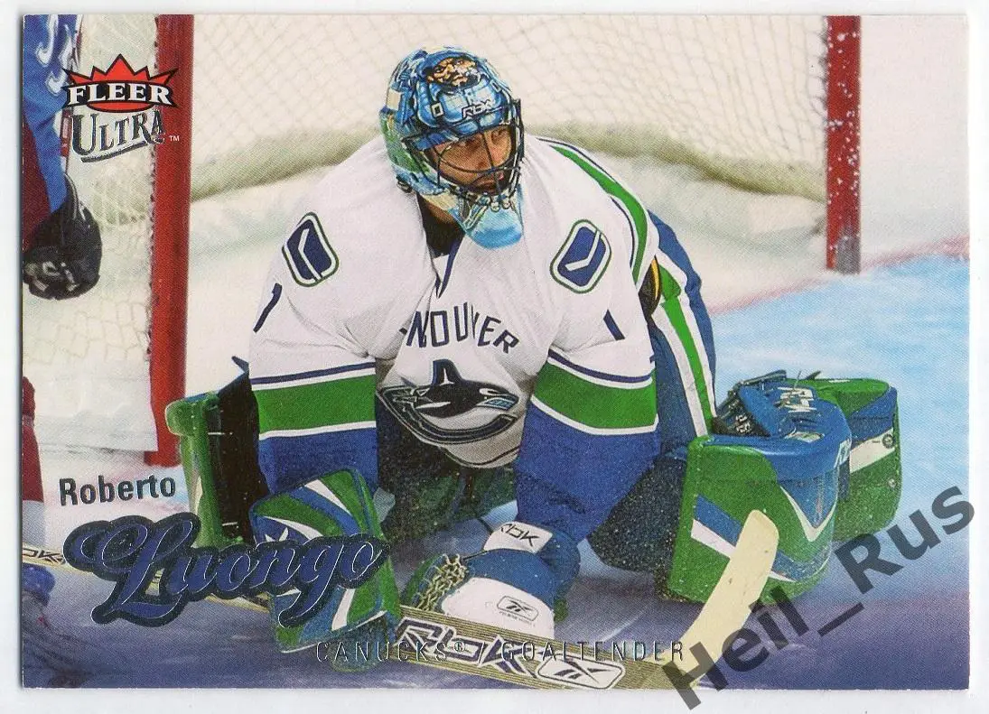 Хоккей Карточка Roberto Luongo/Роберто Луонго Vancouver Canucks/Ванкувер NHL НХЛ