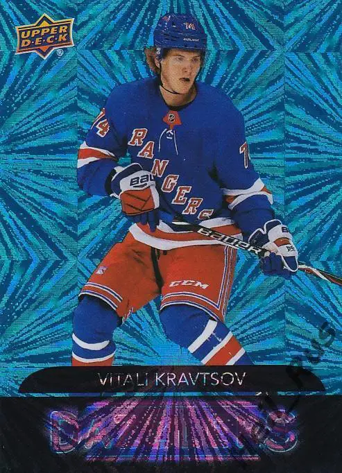 Хоккей. Карточка Виталий Кравцов New York Rangers, Трактор Челябинск НХЛ/NHL/КХЛ